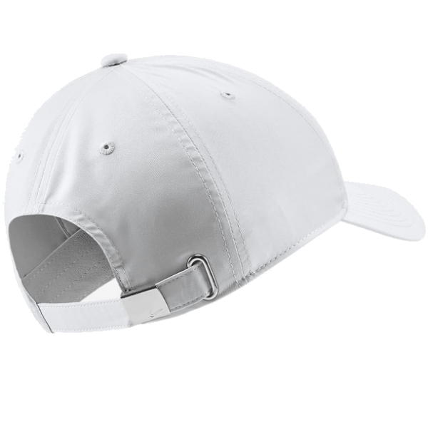 Nike Heritage 86 Metal Swoosh Cap White/Silver Youths